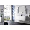 James Martin Vanities 47.3'' Single Vanity, Glossy White w/ Charcoal Black Composite Stone Top 805-V47.3-GW-CH